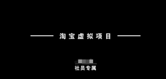 淘宝虚拟项目，从理论到实操，新手也能快速上手-51资源库