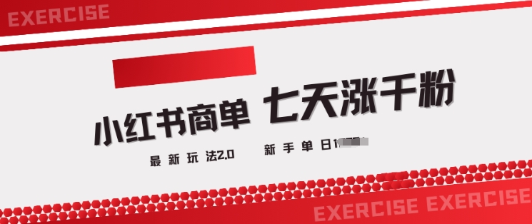 小红书商单2.0最新玩法，3天涨千粉单日变现多张-51资源库
