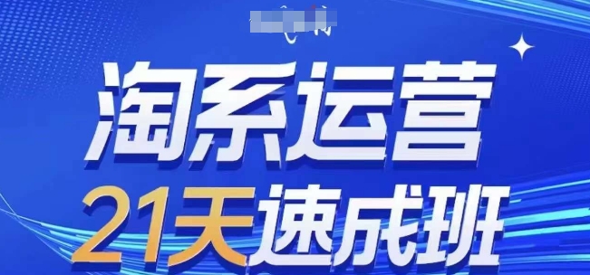 淘系运营21天速成班(更新25年2月)，0基础轻松搞定淘系运营，不做假把式-51资源库