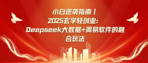 小白逆袭指南，2025玄学轻创业：Deepseek大数据+周易算法的融合玩法-51资源库