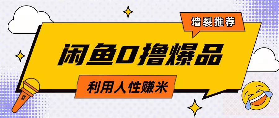 咸鱼0撸玩法利用人性售卖商品达到日挣2张的效果-51资源库