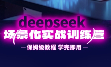 DeepSeek场景化实战训练营，保姆级教程，学完即用，手把手教你用DeepSeek提升效率-51资源库