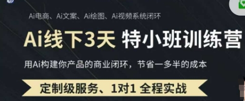 AI实操培训第20-21期线下，0基础保姆级教程，3月最新整理，企业获客、降本增效、打造超级个体-51资源库
